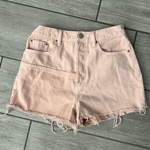 PacSun Ultra High Rise Vintage Short Light Peach Size 27